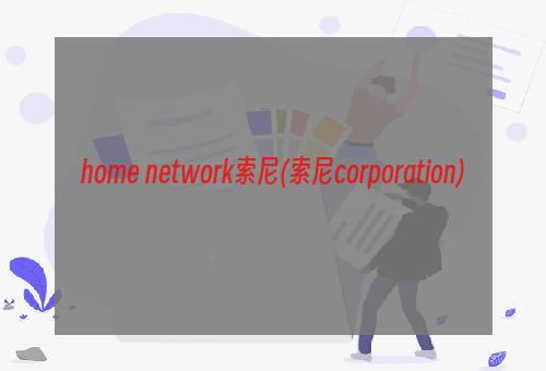 home network索尼(索尼corporation)