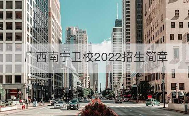 广西南宁卫校2022招生简章(广西上卫校的招生条件)