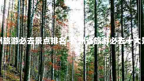 贵州旅游必去景点排名-贵州省旅游必去十大景点